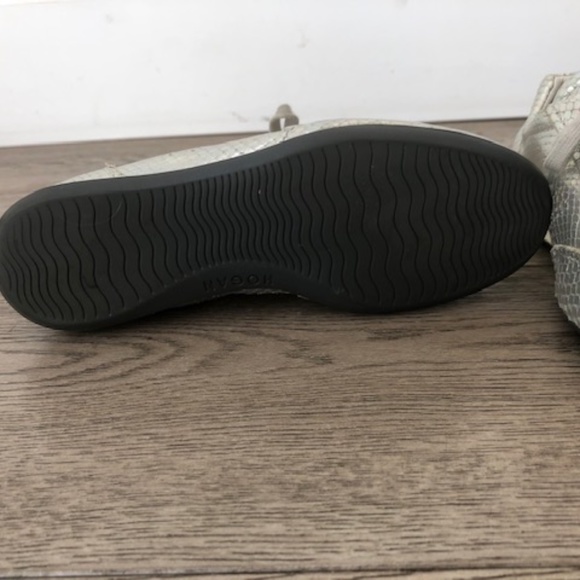 HOGAN silver lace up sneakers - Picture 3 of 4